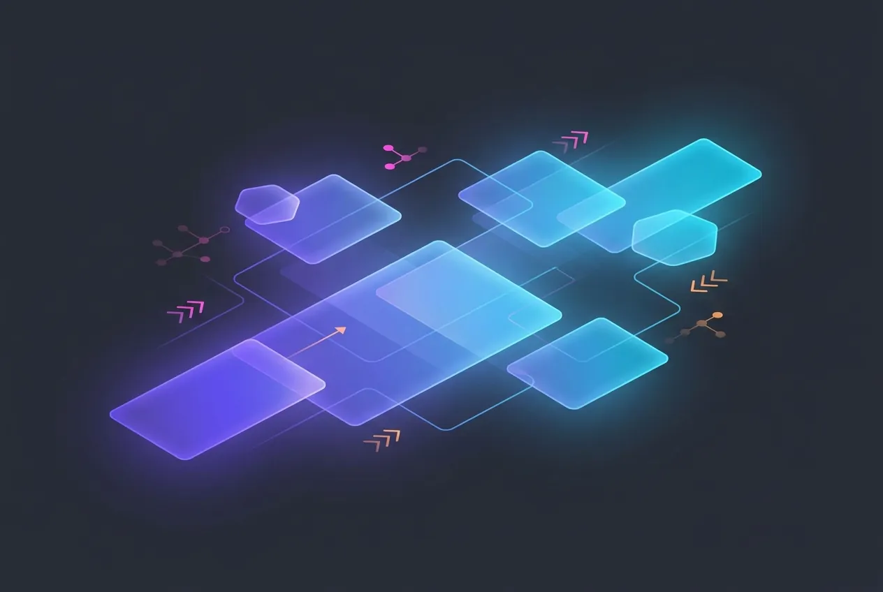 Abstract illustration representing AI cross-channel ad management