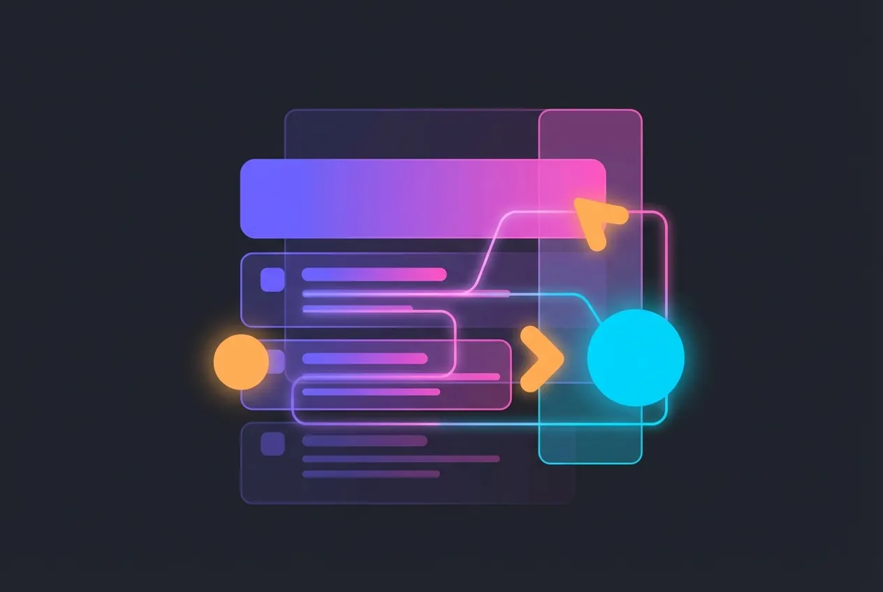 Abstract illustration representing Google Ads search campaigns