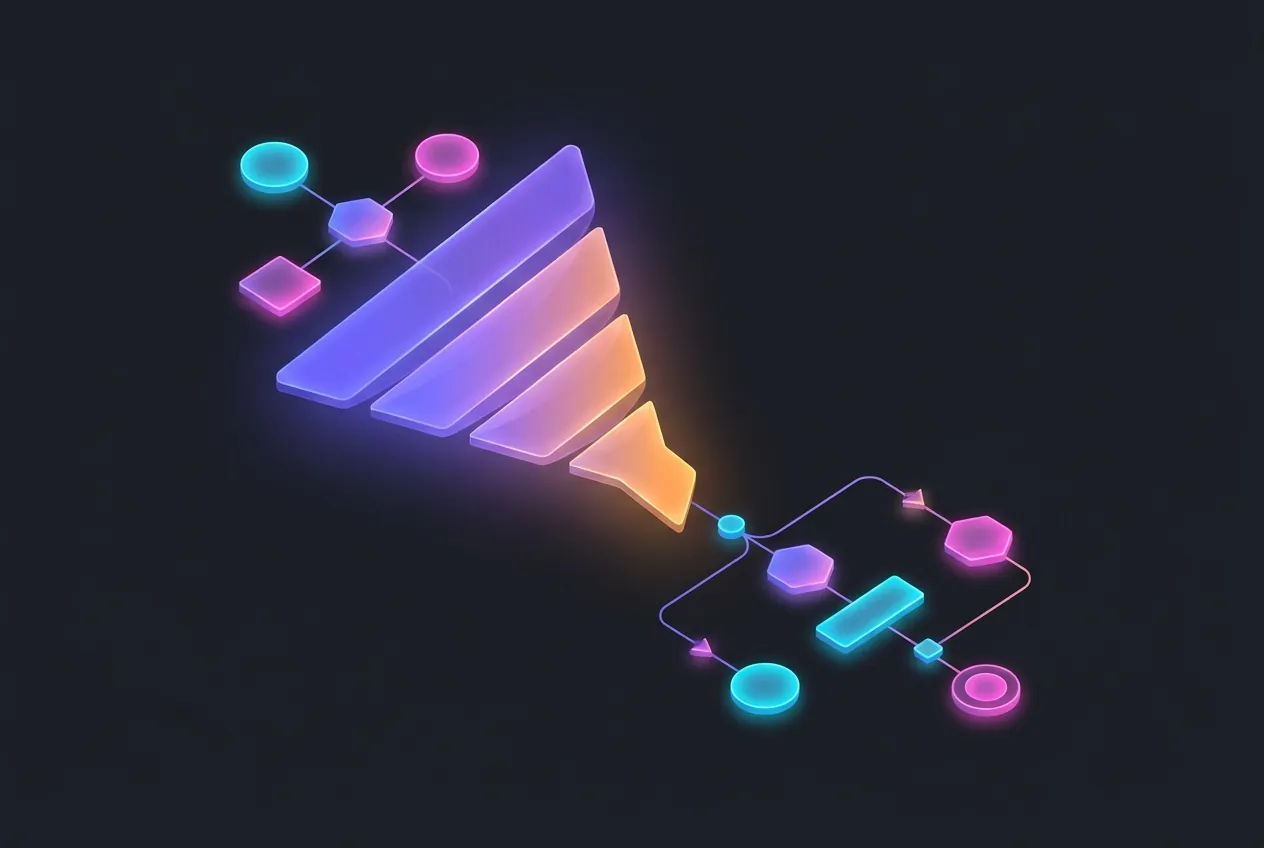 Abstract illustration representing marketing automation consulting